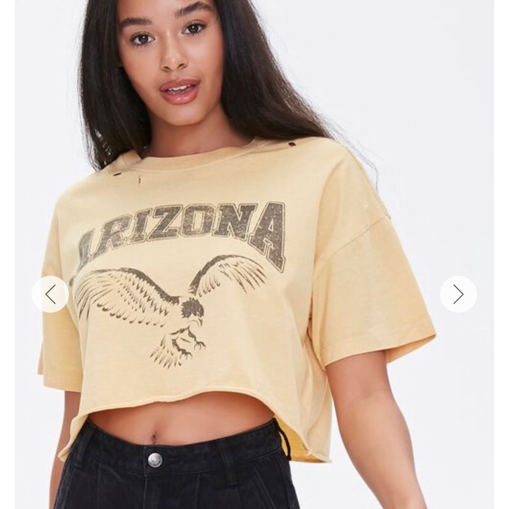 FOREVER 21 Arizona Graphic Cropped Tee